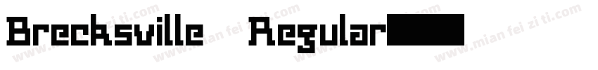 Brecksville Regular字体转换